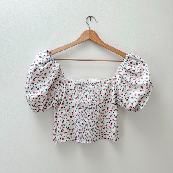 NWOT Reformation Marella Linen Top - Picture 2 of 3